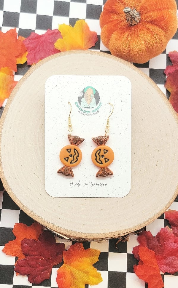 Image of Jack-o-Lantern Candy Dangles