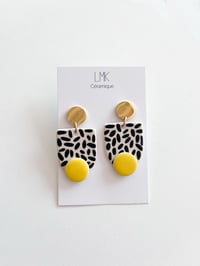 Paire de boucles d'oreilles céramique BOOMA + 1