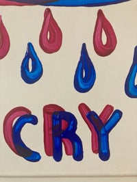 Image 2 of 'It's Okay To Cry' Canvas Painting