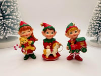 Image 5 of Tinsel Retro Elf With Train Prototype