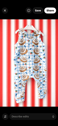 Image 3 of Cinnamon Roll Romper