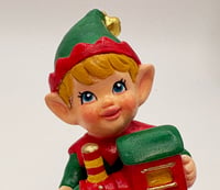 Image 4 of Tinsel Retro Elf With Train Prototype