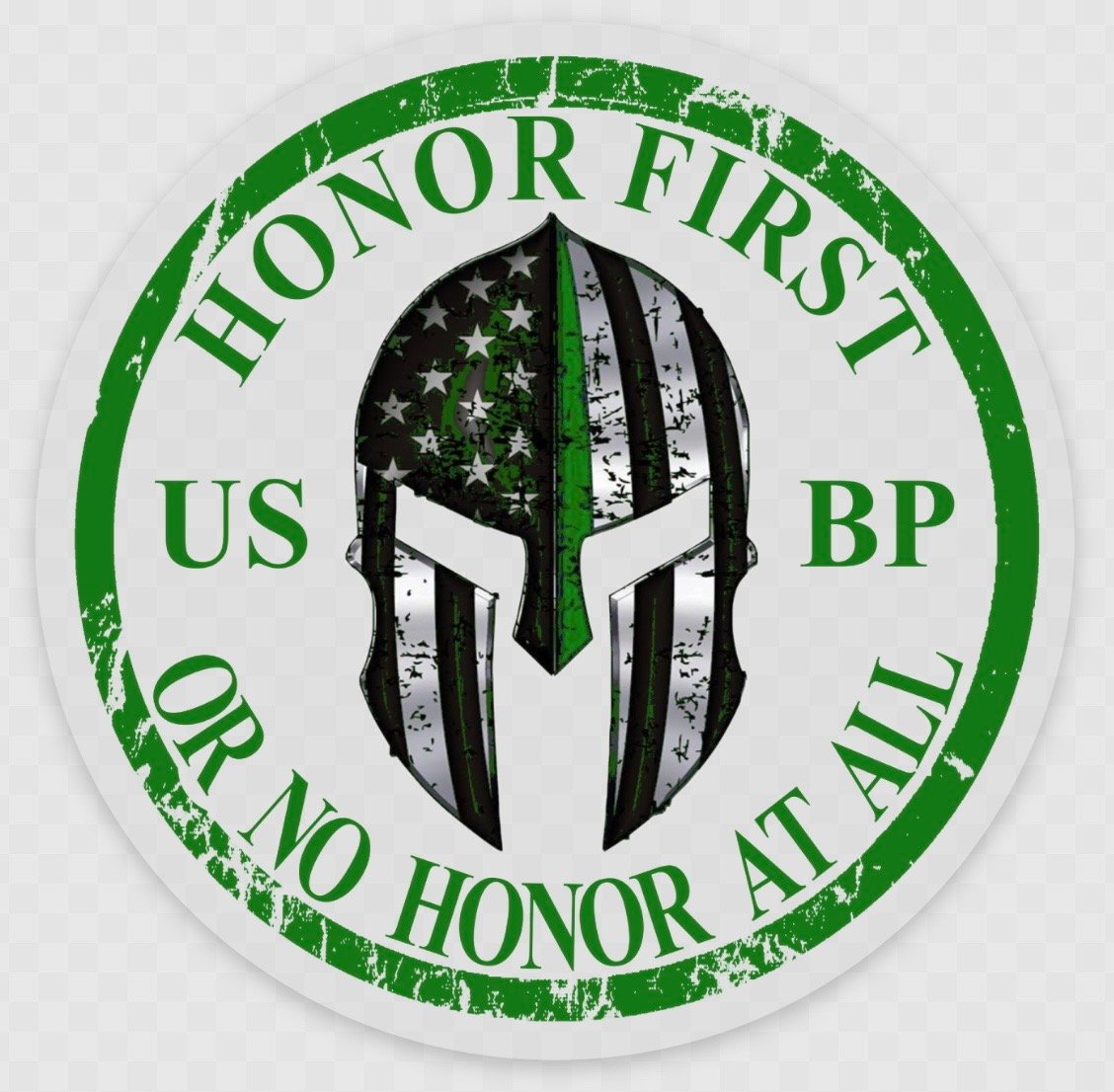Image of HONOR FIRST ~ OR NO HONOR AT ALL CLEAR DECAL