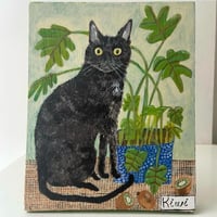 Image 1 of Pet portrait on wood -single pet 