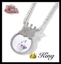 Image 2 of King and Queen Photo Pendant