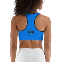 Image 2 of Blue and Black BOSSFITTED Sports Bra
