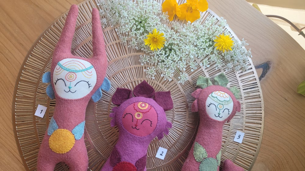 Image of Space Bunny, Space Bean and Mermaid in Purple Shades