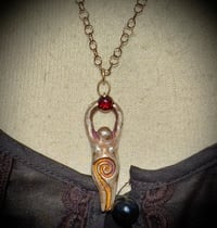 Image 2 of goddess with garnet 