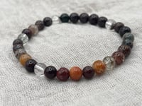 Image 1 of Phantom Quartz Crystal Gemstone Bracelet