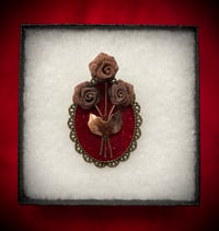 Image 1 of Victorian Flower Copper Brooch
