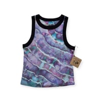 Image 1 of M Ladies Fitted Knit Contrast Tank in Prism Geode Ice Dye