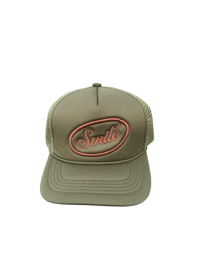 Olive green and brown Trucker 
