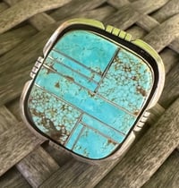 Image 2 of square native inlay statement ring 