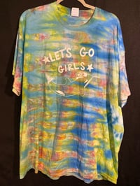 Image 1 of 2XL Let's Go Girls  Reverse Tie Dye Shirt 1