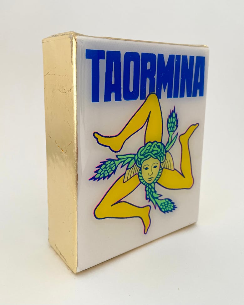 Image of Taormina Trinacria White/Blue/Yellow