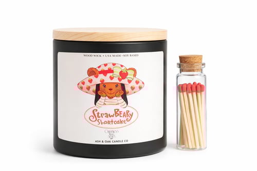 Image of StrawBEARy Shortcake Candle