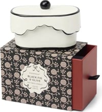 Image 2 of Paddywax Cherie Ceramic Dish Candle Black - Black Fig & Olive