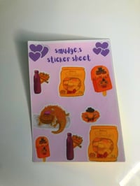 lizard sticker sheet 