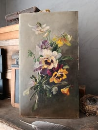 Image 1 of Peinture bouquet de pensées 