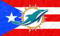 Dolphins Flag Puerto Rican 