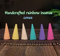 Rainbow incense cones 