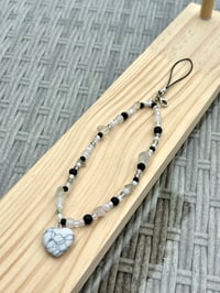 Image 1 of Monochrome Quartz Phone Charm