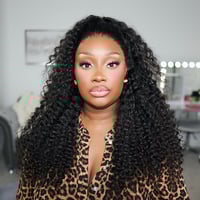 Image 1 of 250% Density Deep Wave 13x6" Lace Frontal Wig (from Reshine Hair)