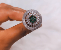 Image 1 of Myra_American Diamond Adjustable Ring  