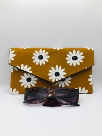 Image 2 of Mustard Daisy Envelope Clutch