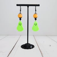 Image 1 of Glow-in-the-Dark Ghost Earrings