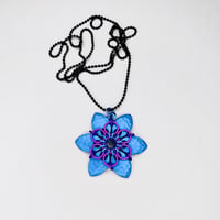 Image 3 of Peacock Flower Pendant