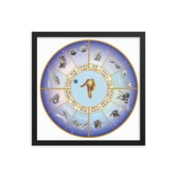 Image 2 of So Below Celestial Wheel Framed poster