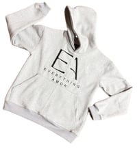 Image 1 of Everything Amor Grey &Black pullover Hoodie 