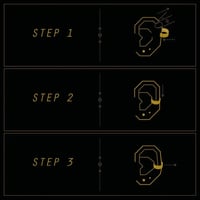 Image 4 of Scream Pretty Silver Starburst Ear Cuff