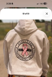 Image 1 of Dusty Lane Breast Cancer Oversized  Hoodie