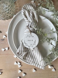 Image 2 of Personalised clay name tag wedding