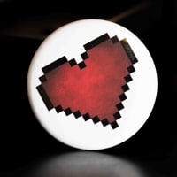 Pixel Heart - Button Pin