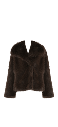 Image 3 of Faux Fur Lapel Jacket