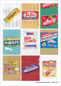 Manc classic sweets wrappers 