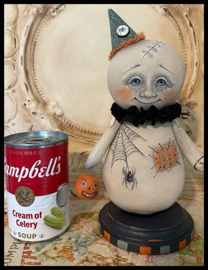 Image of ghost Halloween folk art doll  copy