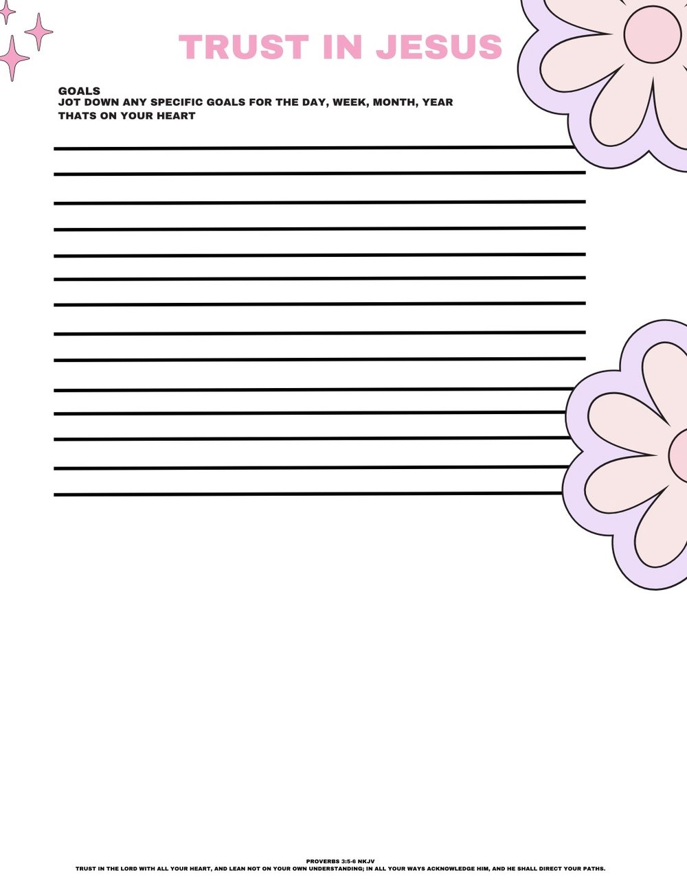 Image of TRUST IN JESUS PRAYER JOURNAL