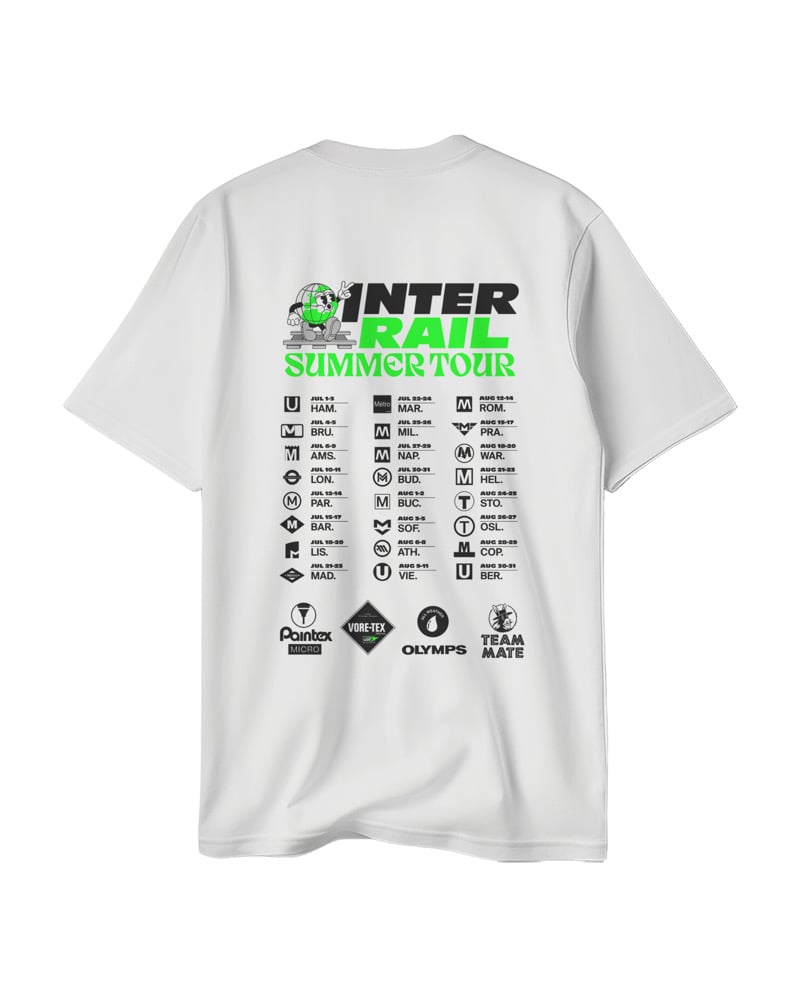 Image of T-Shirt • INTER RAIL SUMMER TOUR • Green
