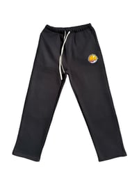 Image 1 of unisex beach club relaxed fit straight leg sweatpant - black