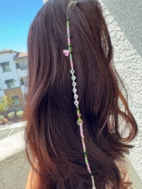 Image 6 of Mad SZN in PINK Beaded Hair Clip