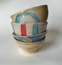 Image 3 of Red and blue Striped bowl