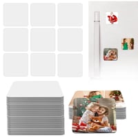 Image 10 of 10Pcs Sublimation Blanks Fridge Magnets Personalized Sublimation Blanks Products For Fridge Home Kit