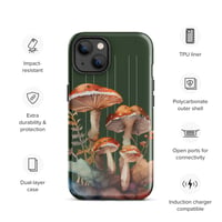 Image 23 of Colorful Mushroom Watercolor Mycology Nature Whimsical Tough Case for iPhone®