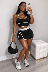 Image 4 of Sporty Chic Mini Skort Set **Great Stretch**