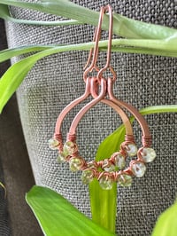 Peridot (Copper) Small Hoop Earrings