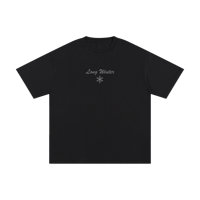 Gray on Black Original Logo Tee